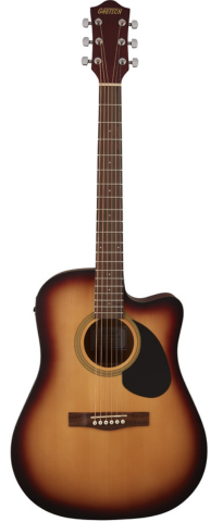 Gretsch Prelude D100CE Dreadnought Cutaway Acoustic/Electric - Sunburst
