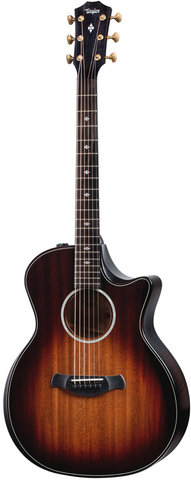 Taylor 324ce- Builder Edition Mahogany/Ash Acoustic-Electric, Tobacco Kona Burst w/ Case