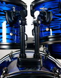 Westbury 400 Series 5-Piece Studio Drum Kit w/ Hardware, Cymbals & Throne, Blue Oyster
