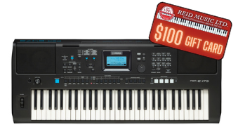 Yamaha PSR-E473 61-Note Portable Keyboard w/ $100 Gift Card!