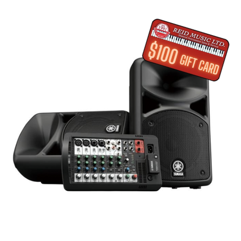 Yamaha Stagepas 400BT StagePas Portable PA System w/ Bluetooth, 400W w/ $100 Gift Card!