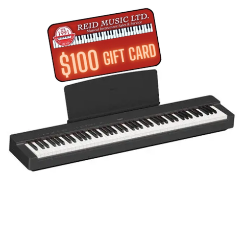Yamaha P225 88-Key Portable Digital Piano - Black w/ $100 Gift Card!