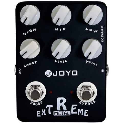JOYO JF-17 Extreme Metal, High-Gain Crunch w/ 3-Band EQ & Gain Boost Pedal