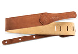 Taylor 2.5'' Gemstone Strap, Sanded Leather - Medium Brown