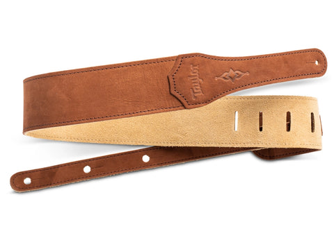 Taylor 2.5'' Gemstone Strap, Sanded Leather - Medium Brown
