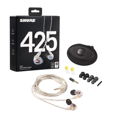 Shure SE425 Sound Isolating Earphone - Clear