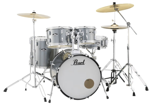 Pearl Roadshow 5-Piece Drum Kit (22,10,12,16,SD) with Hardware and Cymbals - Grindstone