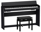 Roland F701 Digital Piano w/ Bench - Charcoal Black