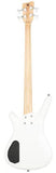 Warwick RockBass Corvette Basic 4-String Bass Guitar with Gig Bag - Solid White High Polish
