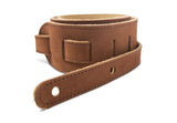 Taylor 2.5'' Gemstone Strap, Sanded Leather - Medium Brown