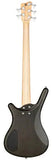 Warwick RockBass Corvette $$ 5-String Bass Guitar with Gig Bag - Nirvana Black Transparent Satin
