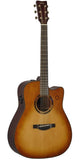 Yamaha TAG3 C TransAcoustic Dreadnought Acoustic/Electric Guitar - Sandburst