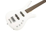 Warwick RockBass Corvette Basic 4-String Bass Guitar with Gig Bag - Solid White High Polish