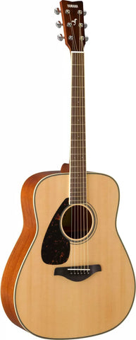 Yamaha FG820 Spruce Top Left-Handed Acoustic Guitar- Natural