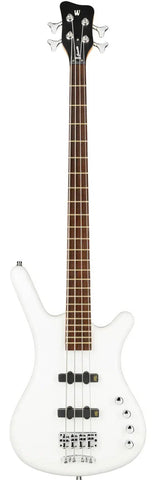 Warwick RockBass Corvette Basic 4-String Bass Guitar with Gig Bag - Solid White High Polish