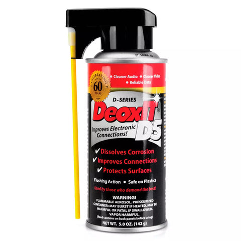 Hosa CAIG DeoxIT 5% Spray Contact Cleaner & Rejuvenator