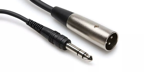 Hosa Balanced Interconnect 1/4'' TRS to XLR3M (M) -10 foot
