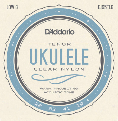 Ukulele - D'Addario EJ65TLG Pro-Arte Clear Nylon Ukulele Strings, Tenor Low G