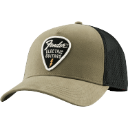 Fender Hat Pick Patch Snap Back - Olive