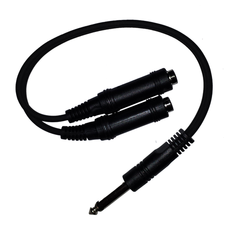 Link Audio Solutions Y Cable Adapter AA8Y Mono ¼” Male to 2x ¼” Female Y Adapter