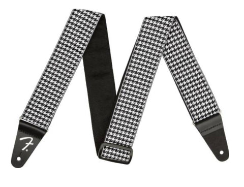 Fender 2" Houndstooth Guitar Strap, Black & White