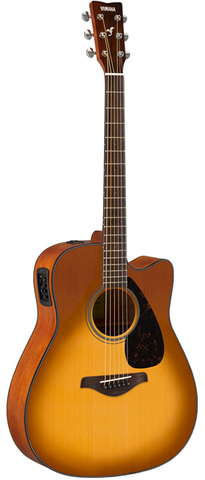 Yamaha FGX800CSDB Dreadnaught Acoustic-Electric Cutaway, Sandburst
