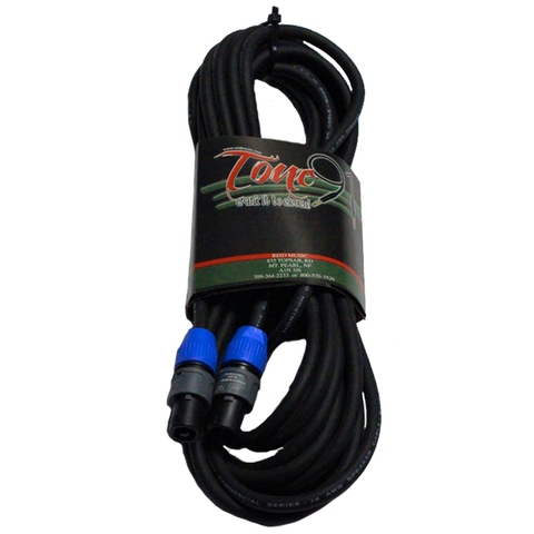 Tone91 (H14-30N2N2) 14 Gauge Commercial Neutrik Speakon Speaker Cables, 30 Foot