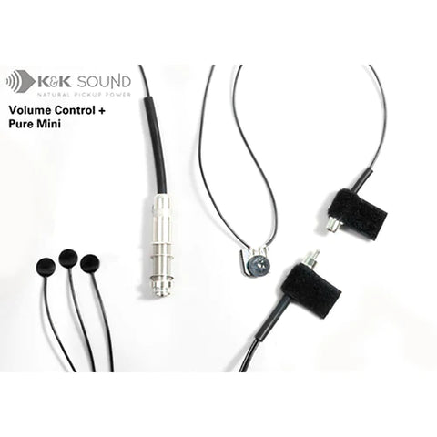 K&K Sound Pure Mini + Volume Control Acoustic Guitar Pickup System