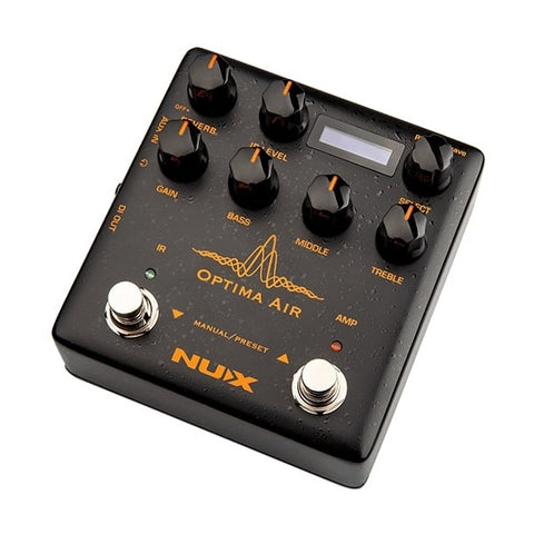 acoustic guitar ir pedal NUX Verdugo Series Optima Air Acoustic Guitar Preamp & IR Loader – Reid Music Limited