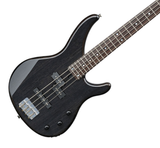 Yamaha TRBX174EW-TBL Figured Mango Wood Electric Bass Guitar, Trans Black