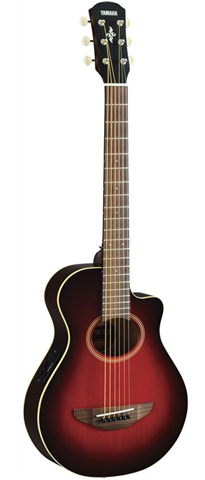 Yamaha APXT2 - 3/4 Scale Thinline Acoustic-Electric Cutaway, Dark Red Burst