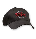 Taylor Black Cap w/ Red &  White Emblem