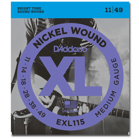 D'Addario EXL115 Nickel Wound Blues/Jazz Rock Electric Strings