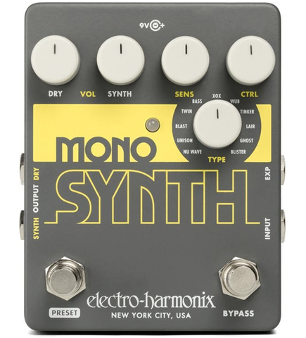 Electro-Harmonix Mono Synth Synthesizer Guitar Effects Pedal