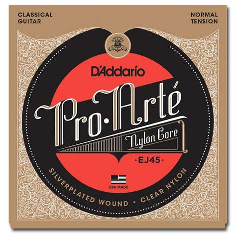 D'Addario Pro•Arté EJ45 Classical Guitar Strings, Normal Tension