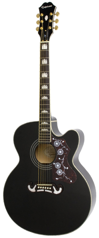 Epiphone EJ 200CE Acoustic Electric Black Reid Music Limited