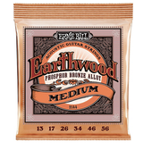 Ernie Ball 2144 Earthwood Phosphor Bronze Alloy Acoustic Guitar Strings, Medium