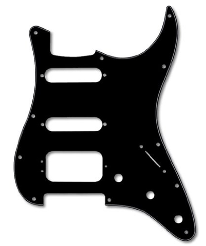 Fender Pickguard, Standard Stratocaster HSS - Black, 3-Ply