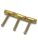 Fender Vintage Brass Telecaster Saddles (3 Pack)