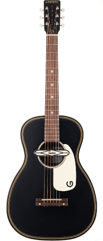 Gretsch Guitars G9520E Gin Rickey Acoustic/Electric with Soundhole Pickup, Walnut Fingerboard - Smokestack Black