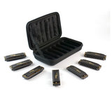 Hohner Piedmont Blues 7-Harmonica Pack with Case