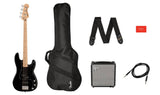 Squier Affinity PJ Bass Pack w/Rumble 15, Gig Bag - Black