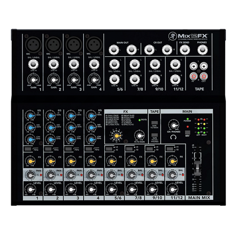 Mackie MIX12FX 12-Channel Compact Mixer with Effects