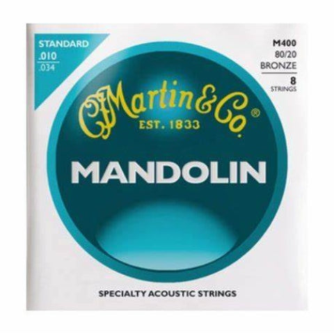 Mandolin - Martin M400 80/20 Bronze Mandolin Strings, Light