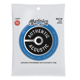 Martin MA140 SP 80/20 Bronze Authentic Acoustic Guitar Strings, Light