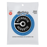 Martin MA540 SP Phosphor Bronze Authentic Acoustic Guitar Strings, Light