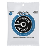 Martin MA550 SP Phosphor Bronze Authentic Acoustic Guitar Strings, Medium