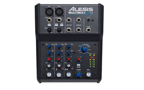 Alesis MultiMix 4 USB FX 4-channel Mixer w/ Effects & USB Audio Interface