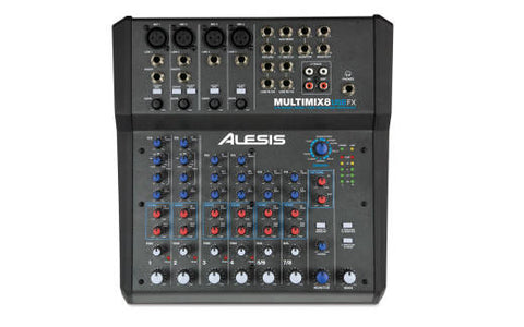 Alesis MultiMix 8 USB FX 8-channel Mixer w/ Effects & USB Audio Interface