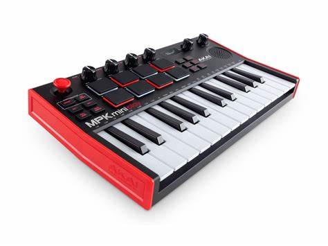 Akai MPK Mini Play mk3 Keyboard Controller with Built-in Sounds